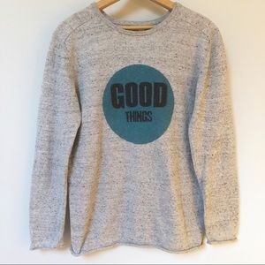 ZARA “Good Things” Graphic Lightweight Sweatshirt
